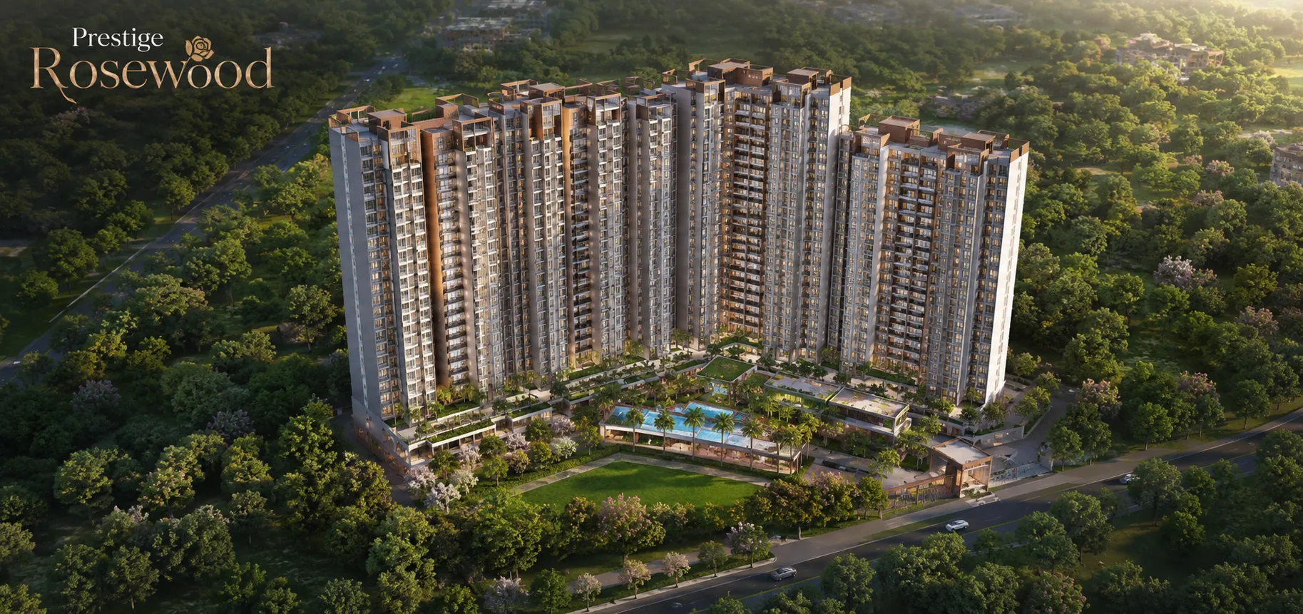 Prestige Rosewood Arial View Prestige Rosewood Arial View
