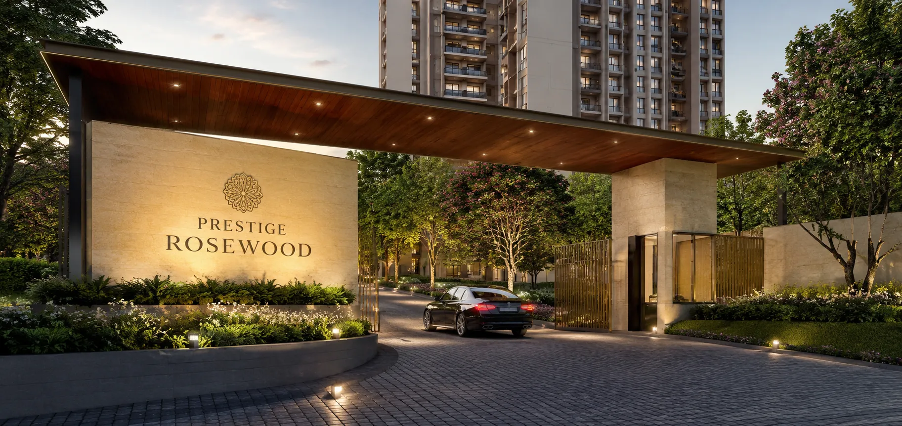 Prestige Rosewood Entrence View Prestige Rosewood Entrence View